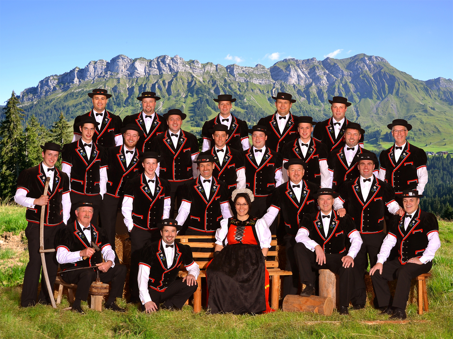 Vereinsfoto Jodlerklub Alpeglöggli Hasle