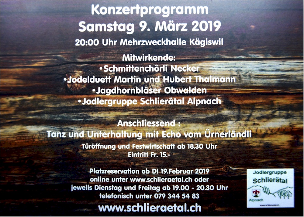 Veranstaltungswerbung Bild