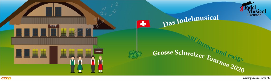 Bildliche Darstellung von Banner des Jodelmusicals 