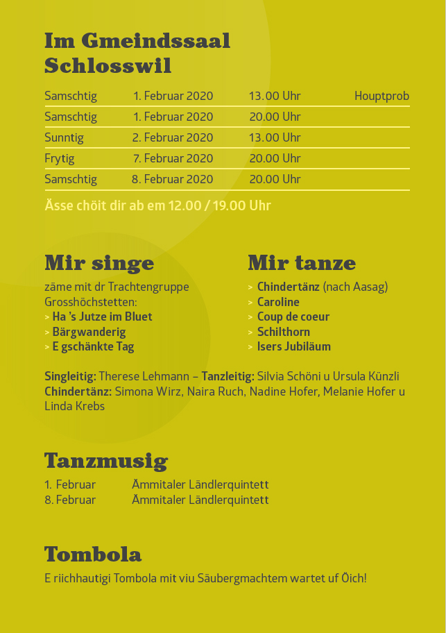Veranstaltungswerbung Bild