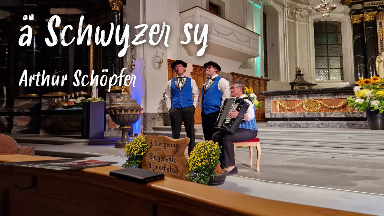 Aufnahme Ä Schwyzer sy mit Duett Martin und Hubert Thalmann